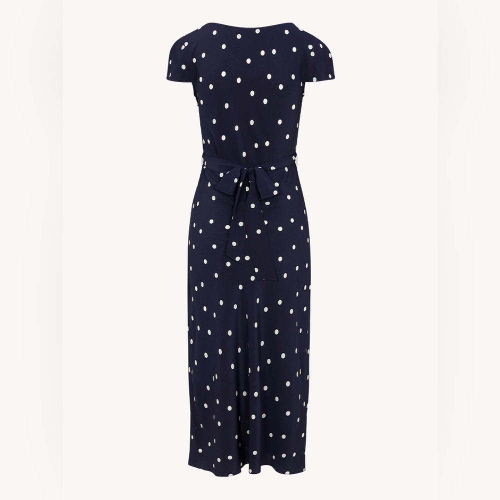 Realisation Par The Marion Navy Polka Dot Midi Dress - Picture 7 of 9